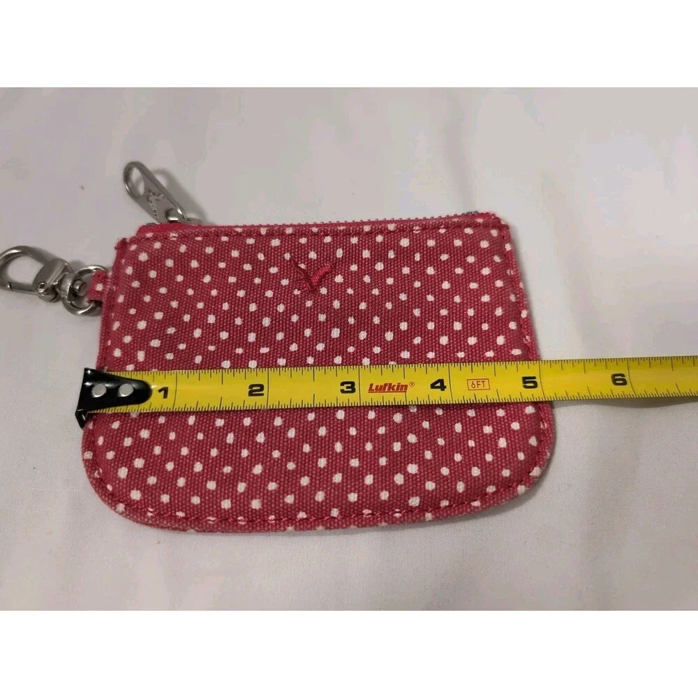 AMERICAN EAGLE OUTFITTERS RED CANVAS POUCH COIN/ MAKEUP 4